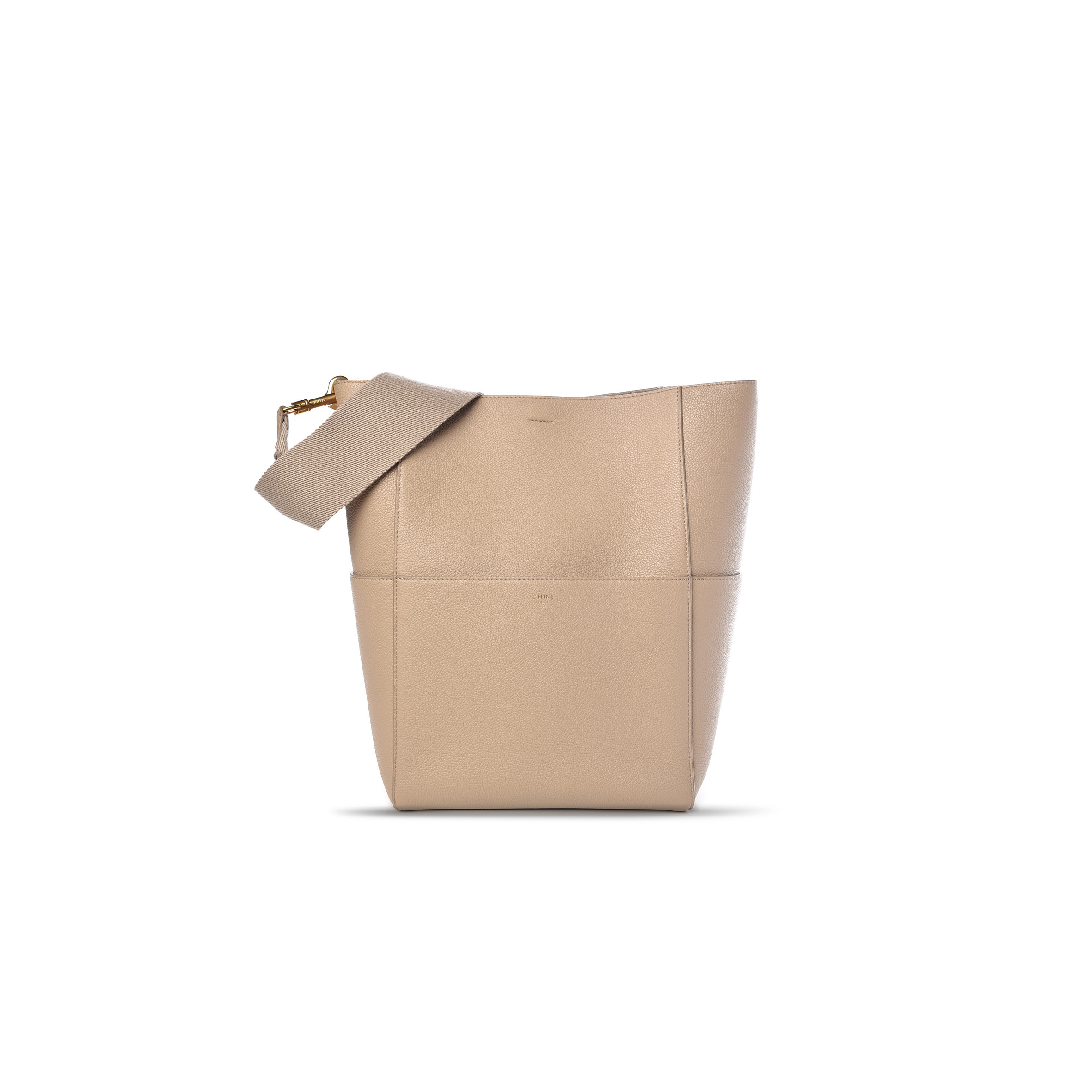 CELINE BUCKET BAG IN SANGLE SEAU PEBBLED CALFSKIN 176593 (33*23*16cm)
